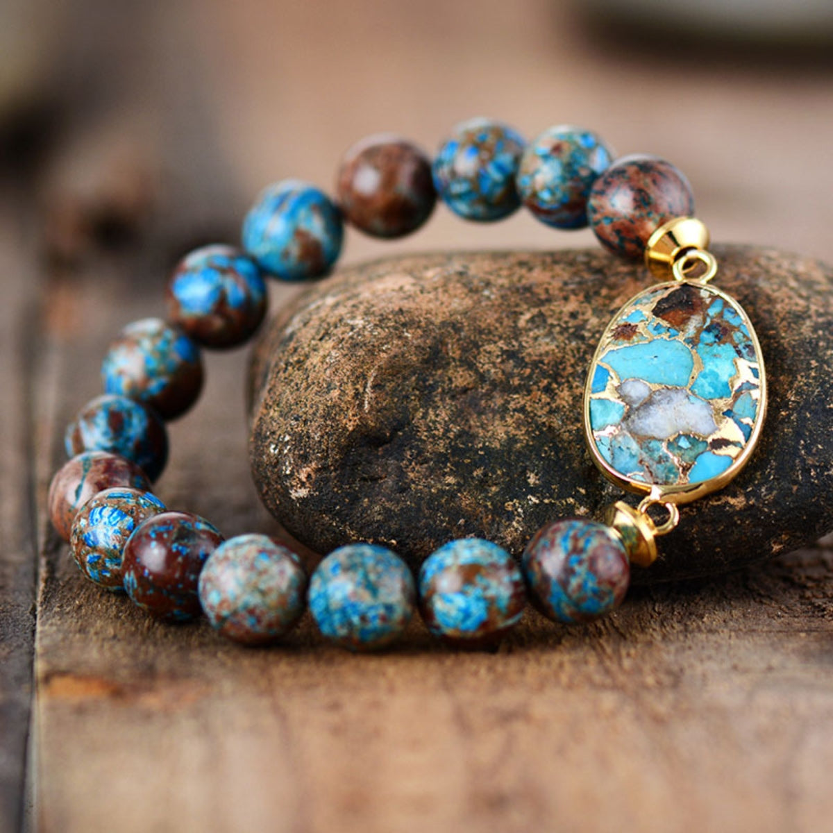 GET FREE Natural Stone Beaded Bracelet