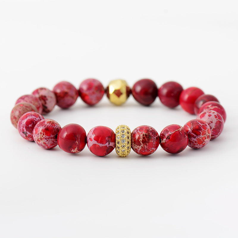 Natural Stone Beaded Bracelet